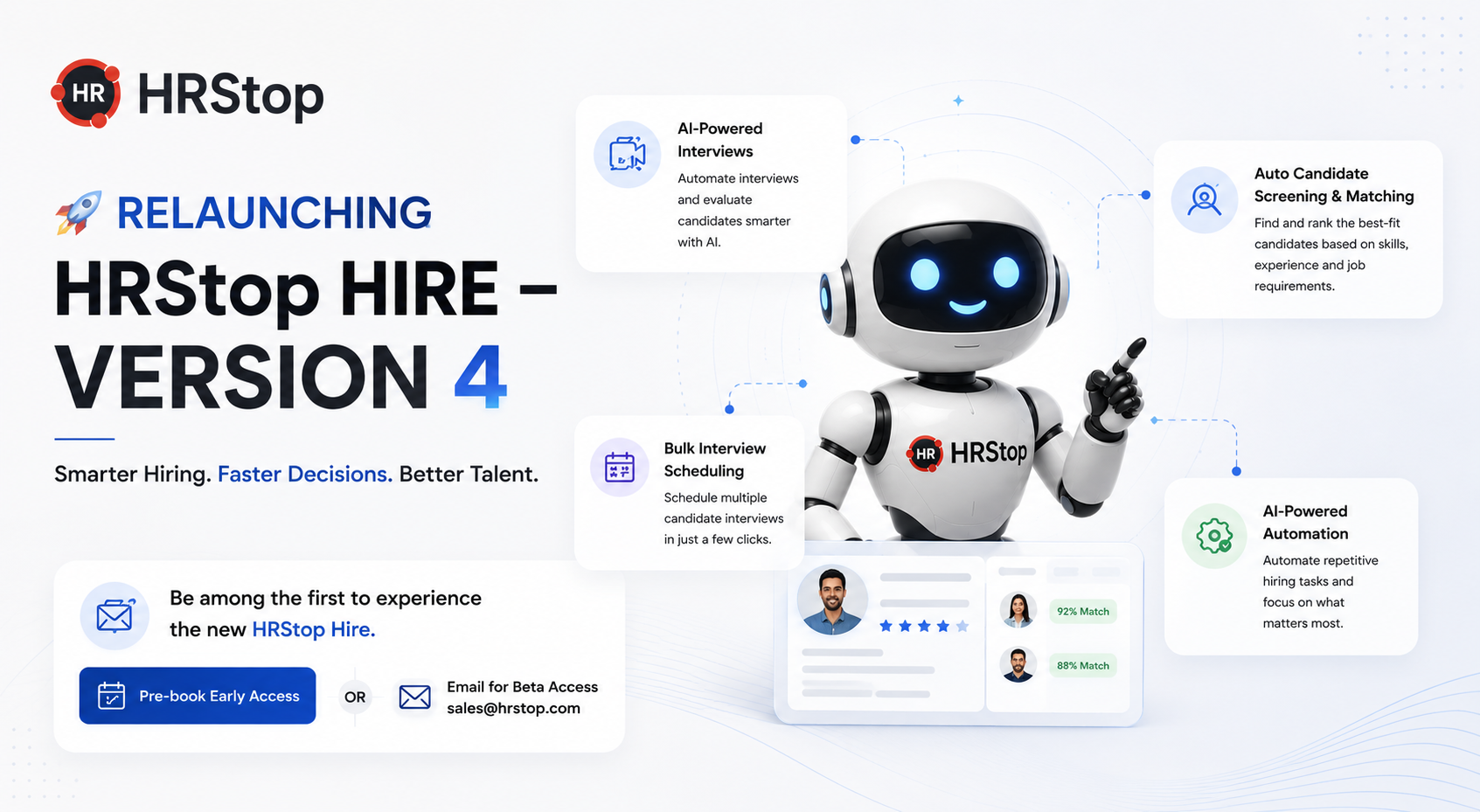 Relaunching HRStop Hire Version 4